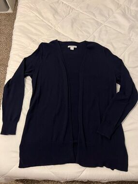 Open-Front Navy Women’s Sweater Cardigan